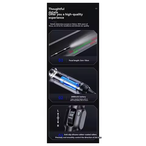 Industrial 2MP Endoscope Borescope For Car Inspection Mini Type Camera With 8 LED 360 Degree Rotatio