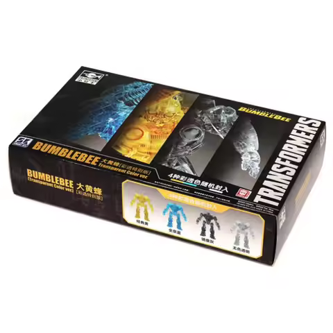 Trumpeter 08199 Assembly Transformers Bumblebee Limited Edition Transparent Color Blind Box Assemble