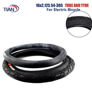 16*2.125 (54-305) With A Bent Angle Electric Bicycle Tires 16x2.125 Inch Electric Bicycle Tire Bike 