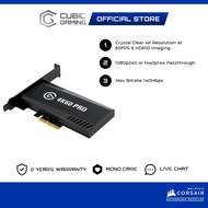 CORSAIR Elgato 4K60 PRO MK.2 PCIe Game Capture Card 4K60 HDR10 Video Game Capture Card 10GAS9901