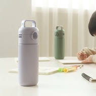 QA BOTTLE 一蓋兩瓶身組合 - 鈦陶瓷保溫瓶 + 冷水瓶 - 好奇紫