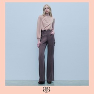 [asv rs26] Albama Chaps Flare Pants กางเกงผู้หญิง ขายาว ทรงขาม้า แต่งดีเทล Chaps Pants แต่งหัวเข็มขั