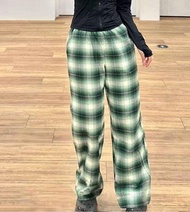 Uniqlo official Uniqlo original womens flannel elastic plaid casual trousers 461762/461756/46176