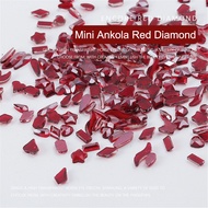 Diamond Nail Decoration Sticker Ancora Red Diamond Nail Art Jewelry Mini Flat Red Shaped Diamond Sma