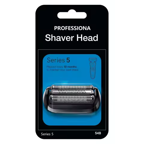 54B Replacent Foil Head Fit For Braun Series 5 Electric Shaver 5018S，5020S，5035S，5049S，5050CS，5762，5