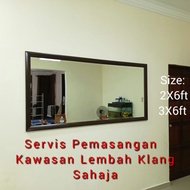 CERMIN DINDING GANTUNG BESAR/ BIG WALL MIRROR HIGH QUALITY (WARRANTY)