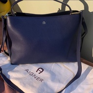 Authentic Navy Blue Aigner Bag