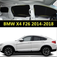 Car Sunshade for BMW X4 F26 2014-2018 Car Curtain Sunshade Fully Blackout Sun Protection Privacy Cam