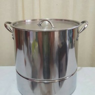 SUPRA SARANGAN POT / STEAMER STOCK POT 30 QT THICK STAINLESS STEEL