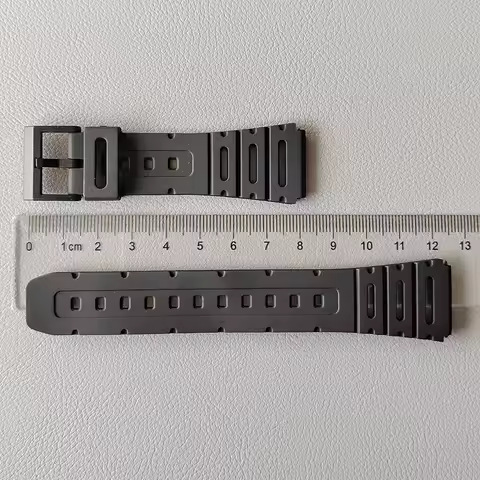 Black Resin Strap 20mm for Casio G-Shock W-720 W-722 W-741 WL-100 CA-53 CA-61 Sport Waterproof Men R