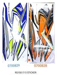 RS150 RS 150 V2 RSV2 HONDA STICKER BODY COVER SET "DOTOMOMO"