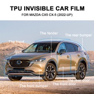 For Mazda CX5 CX-5 2022 2023 2024 Pre Cut PPF Car Paint Protection Film Kit Clear Invisible Film Ant
