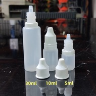 Eye Drop Bottle With Safety Cap / Empty Plastic Squeezable Dropper Bottle / Anti-Leak Eye Drop Bottl