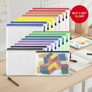 4/5/10 Count Mesh Zipper Cases - Great Storage Bags for Puzzles and Tabletop Games (Waterproof, A4 S