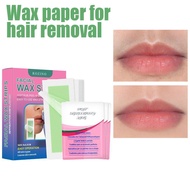 Lip Hair Removal Wax Strips Cleansing Wipes Set Removal Hair Gentle N2k7