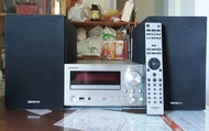 95% NEW 100% WORK Onkyo CR-N755 NETWORK CD RECEIVER 網路音響組合 AND D-055 2 WAYS SPEAKER 2音路2單元音箱 WITH RE