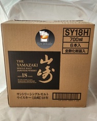 日本100%正貨Suntory三得利山崎 18年原箱6支威士忌(適合白州12山崎10,竹鶴25響17,21,30年2021 2022,2023 宮城峽余市15,20愛好者)