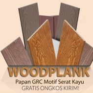 Woodplank lisplang GRC Motif Kayu lispang grc serat kayu