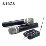 EAGLE專業級UHF無線麥克風組(EWM-U9)含二支無線麥克風 KTV麥克風 會議歡唱麥克風 MIC 專業麥 點歌機