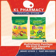 (EXP7/26) Appeton Multivitamin Pastiless Mix Fruit Flavours 5'S/ VITAMIN C 5S
