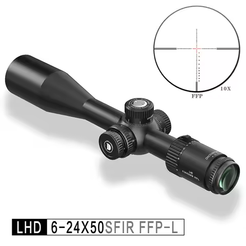 Discovery LHD 6-24X50SFIR FFP-L Rifle Hunting Scope First Focal Plane Tactical Riflescope Tactical O