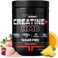 GMU SPORT - Creatine Monohydrate with HMB Powder - 45 Servings, Creatine HMB plements, Creatine with