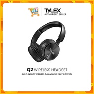 ✅ ❡ ✢ Tylex Q2 Wireless Headphones with Microphone and App Control Support Bluetooth headset