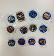 妖怪手錶 Yokai Youkai Watch 妖怪徽章 扭蛋 地縛喵 12款 4款閃 5款藍 3款灰 共12隻 Bandai