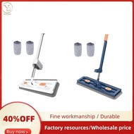 Large Flat Mop, Mop, 360° Rotating Mop with Dewatering Scraper, Magic Mop 360° with Dewatering Scraper