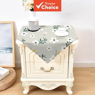 1Pc Modern White Flower Tablecloth Kitchen Living Room Decoration