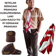 Boys BUILDING TEACHER SCOUT UNIFORM LARICI MATERIAL SET + JUMBO 165 CM CACU + SCOUT MOVEMENT HAT / T