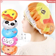 Cute cartoon animal shower cap, double layer waterproof shower cap shower cap shower cap AUBESSSH