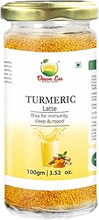 Dawn Lee Turmeric Latte Milk/Doodh Masala - Premium Home Made (No Added Sugar), Real Dry Fruits Turm