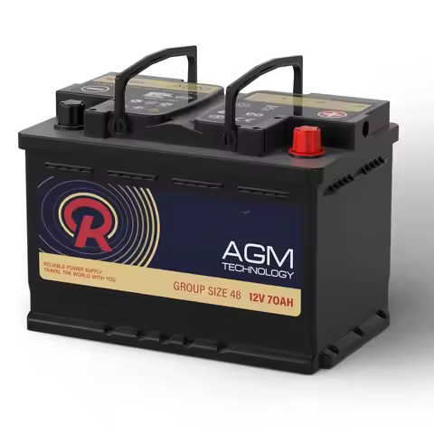 AGM Battery BCI Group 48 Car Battery-12v 70Ah H6 Size 48 Automotive Battery, 12V Battery Start and S