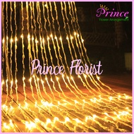 Waterfall Lighting Lampu Air Terjun LED 3x3 Meter Lampu Tirai Hujan/dekorasi pernikahan pelaminan