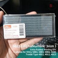 Shiny Extra Rubber 3mm 3 mm S623 S-623 S 623 ( Spare Part Printing Kit) Rubber Stamp