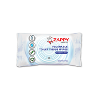 [GWP]Zappy Lifestyle Flushable Toilet Tissue Wipes Fragrance-free 15R  x 2 Packet