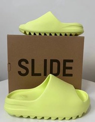 🎉原裝正品adidas originals Yeezy Slide ‘’glow green‘’ 潮流 運動拖鞋 蘋果綠 男女同款
