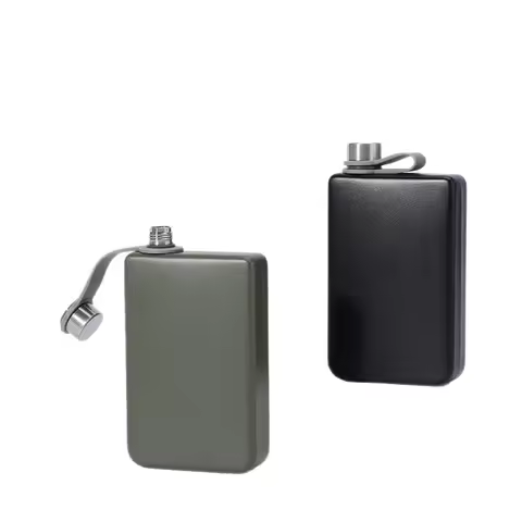 Whiskey Hip Flask Wine Jug 304 Stainless Steel 9oz Camping Pocket Metal Flask for Liquor Men Drinkin