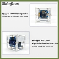 LivingLuxe Esp8266 Mini Đồng Hồ Thời Tiết Wifi Đồng Hồ Kỹ Thuật Số Tự Làm Hàn Kit Điện Tử Đa Chức Nă
