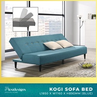 Kogi 3 Seater Durable Foldable Sofa Bed High Quality Water Repellent Fabric + Free 2 Pilow-READY STOCK