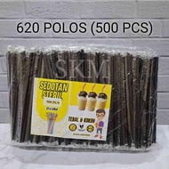 Eq-77 [250 Pcs 500 Pcs/] Sterile Plastic Straws 6Mm X 20Cm Sterile Hygienic 620 Solo Tea Straws Poin