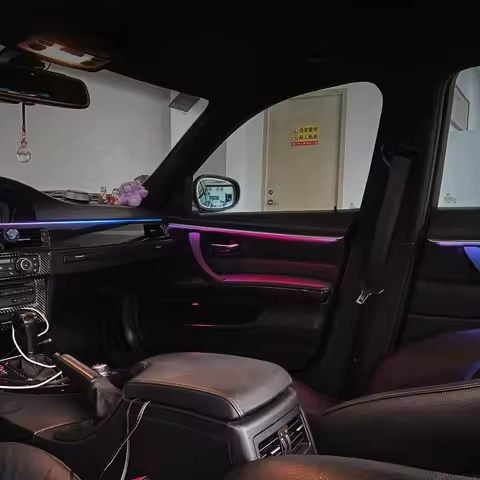 256 Colors Full Car Acrylic Ambient Light For BMW E90 E91 E92 E93 Symphony Dynamic LED Strip APP Con
