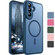 Magnetic Matte Hard Soft-Touch Skin Frosted Translucent Shockproof Protective Case for Samsung Galax