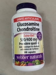 Webber Naturals 關節靈 葡萄糖胺軟骨素維他命D3 300粒