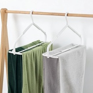 Japanese-Style Household Retractable Towel Rack Folding Clothes Hangers Bath Towel Windproof Clothes