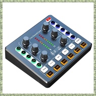 (DXCP) M8 Sound Card Live Broadcast Audio Interface Podcasting Device Caster with Premium Mic Preamp