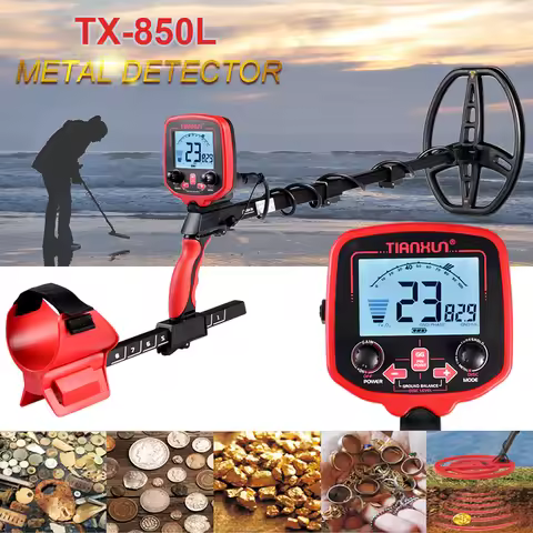 TX-850L Metal Detector Underground Professional Depth 2.5m Search Finder Gold Detector Treasure Hunt