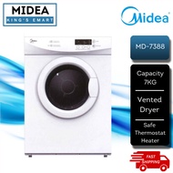 MIDEA 7.0KG Vented Dryer MD-7388 / Clothes Dryer With Safe Thermostat Heater