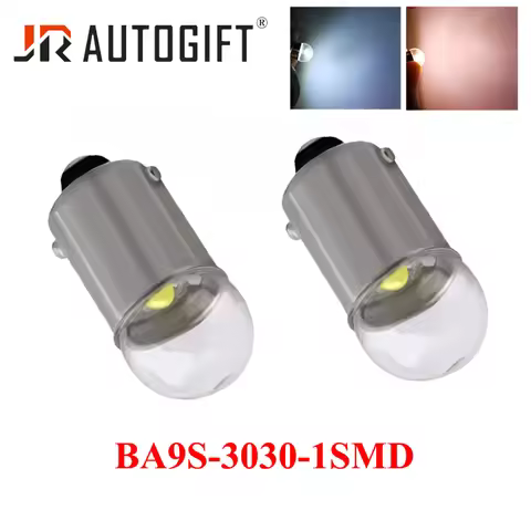 10Pcs Small Size Bulb Shorter BA9S T4W LED Car light T2W T3W H6W interior License Plate light 3030 L